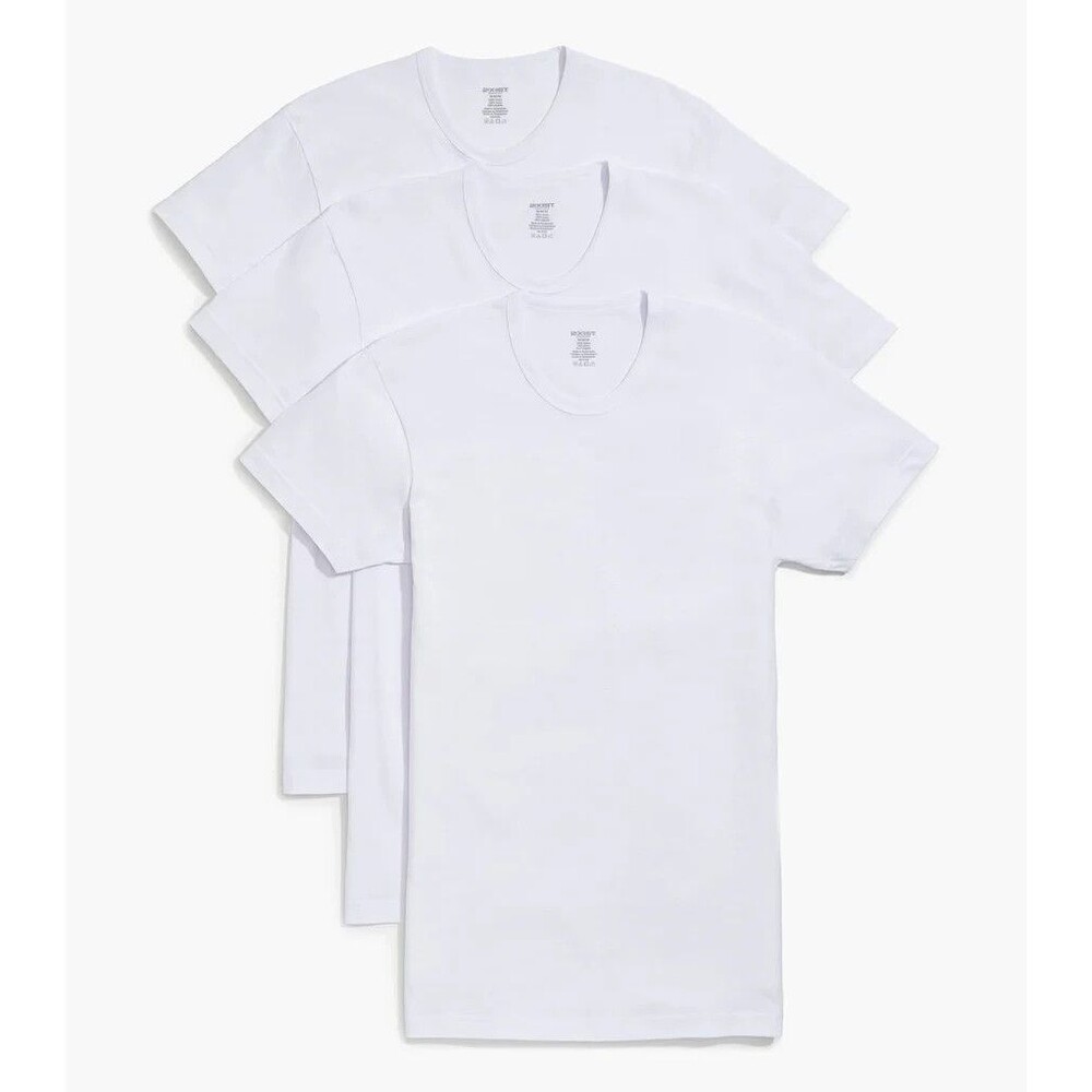 2XIST Shirt Mens XL White 3-Pack Cotton Essential Crewneck T-Shirt Crew Tee